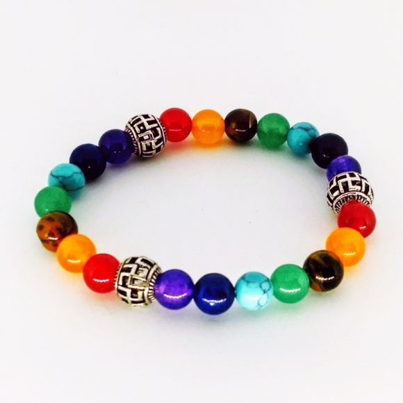 Jewelry - HEALING BRACELET - 7 CHAKRA - Lava Stone - Jewelry Jewelry - HEALING BRACELET - 7 CHAKRA - Lava Stone - Jewelry